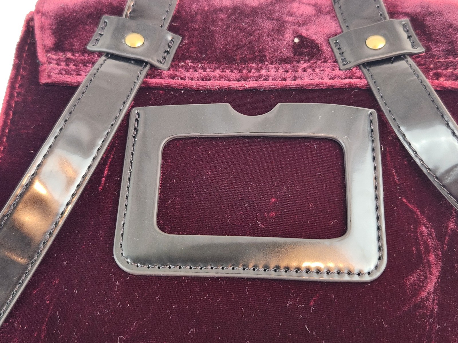 Authentic Dr.Martens Backpack Suede Burgundy Bag … - image 13