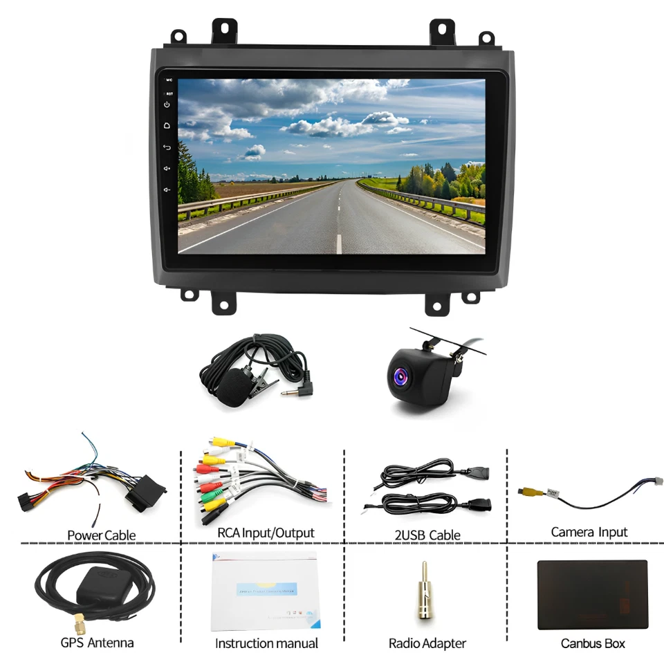 Android 13.0 Double Din Car Stereo for Cadillac SRX CTS 2003-2007, 10 Inch HD... Foto 3 de 4