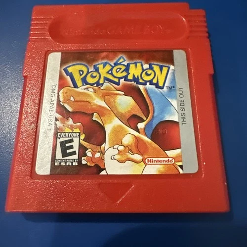 Pokémon Red Version Authentic Game Boy Cartridge, Good Condition