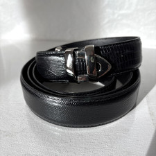 Remo Tulliani Belt Italian Calfskin Leather 50 Made In USA Black