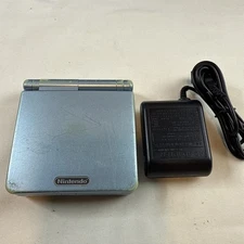 OEM Nintendo GameBoy Advance SP AGS-101 Pearl Blue System w Charger Tested