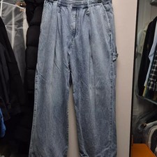 Wooyoungmi 25SS One Tuck Banded Denim Pants Blue 48