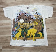 Vintage Lion King Disney All Over Print T Shirt XL