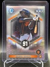 Dakota Jordan 2026 Bowman Chrome Scouts Top 100 #BTP91 - San Francisco Giants