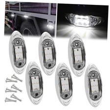 LED Trailer Marker Light Truck Side Marker Light 6LED Clearance Marker White