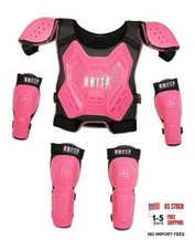 Kids Dirt Bike Gear- Motorcycle Protective Gear Chest Protector Youth Pink
