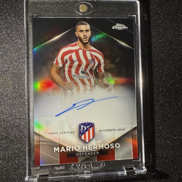 Topps UK - Atlético de Madrid Chrome 2022/23 Mario Hermoso Oncard Auto /15