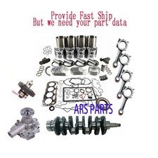 N844 Engine Rebuild Kit Crankshaft Rod Water/Oil Pump For Shibaura N844LT T2410