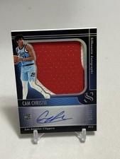 2024-25 Panini Silhouette Rookie Patch Auto Cam Christie RC RPA 12/25 Jrsy# 1/1