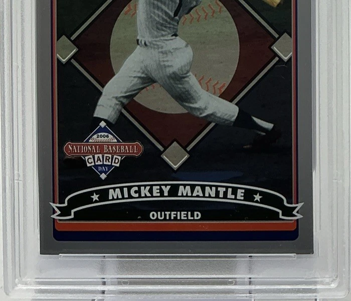 Mickey Mantle PSA 10 -2006 Topps National Baseball Card Day -Yankees, 3 MVP, HOF - Image 3 of 4