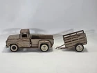 1959 Tonka Bronze Pickup With Accessory  Trailer #28 ( For Restoration)
