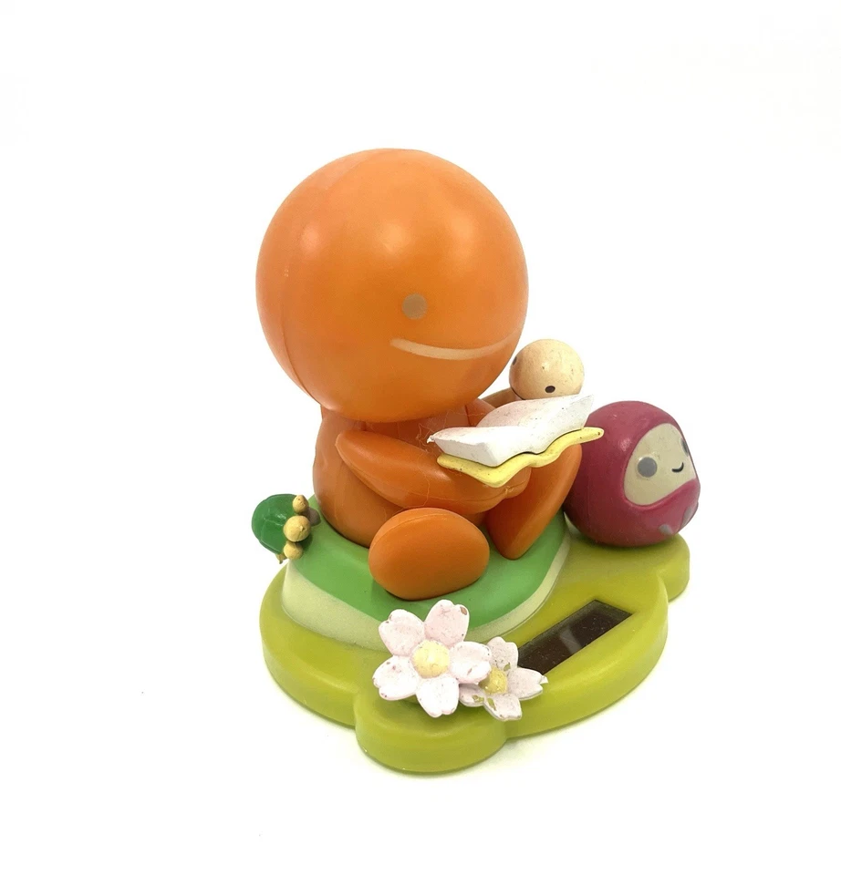 Фигурка Nohohon Zoku Solar 2007 Tomy Orange Reading Book Flower Base Япония - Изображение 3 из 4