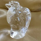 Steuben Glass Rooster Figurine or Hand Cooler 3.5”