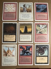 Magic The Gathering Revised Edition 9 Card Lot