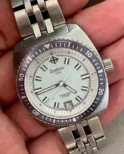 *RARE* Zodiac Sea Dragon Diver Watch Swiss Made Turquoise Dial 100m