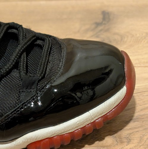 Nike Air Jordan XI 11 Black Red Bred 2001 Retro 136046-061 Mens Size 10 - Picture 19 of 21