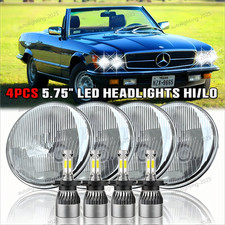 For Mercedes-benz 380sl 450sl 560sl 4pcs 5.75 Round Led Headlights Hi-lo Beam For Mercedes-benz 380sl 450sl 560sl 4pcs 5.75 Round Led Headlights Hi-lo Beam