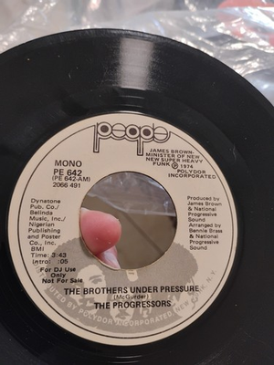 #ad The Progressors The Brothers Under Pressure 45 Mono 1974 $35.00