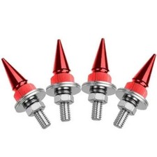 4 Pack License Plate Screws for Car, Anti Theft License Plate Faste Color: Red