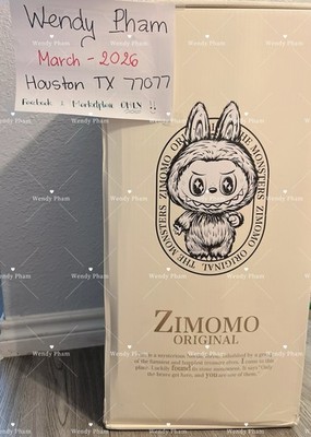 POP MART LABUBU ZIMOMO The Monsters I Found You Vinyl Face Doll with Tote Bag