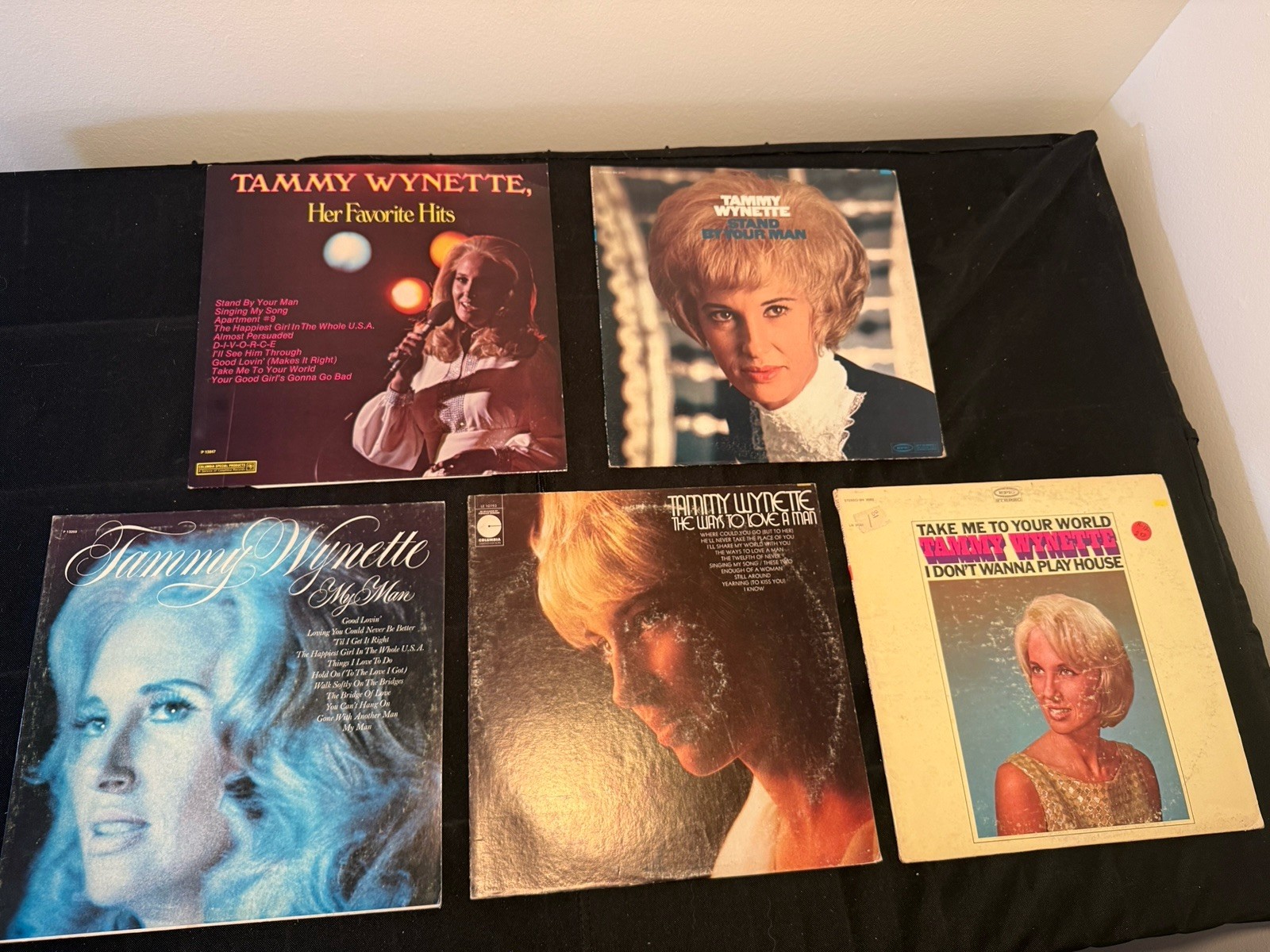 Tammy Wynette Vinyl Lot of 5 LPs Epic Country Stand By Your Man