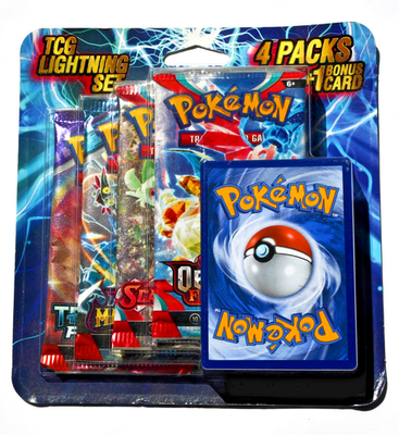 Pokemon TCG Lightning Set 4 Packs + 1 Bonus Card! Brand New/Sealed! Ships  FREE | eBay