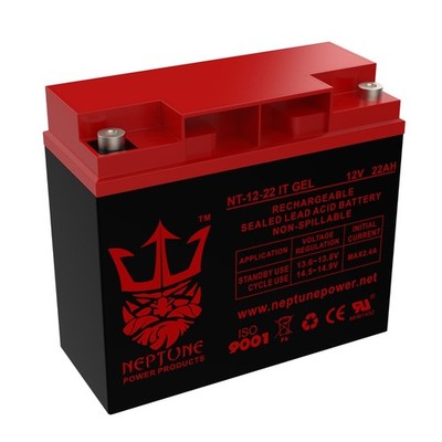 Neptune NT12-22IT 12V 22AH Gel Battery Replaces Enduring 6FM22, 6-FM-22