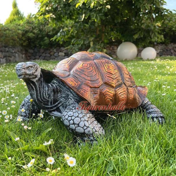 SchildkröTe PanzerschildkröTe KröTe Figur Statue Gartenfigur Garten Deko Teich-image