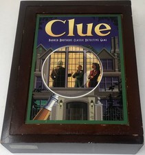 Clue Vintage Game Collection - 2012 - Bookshelf Wooden Box - Complete