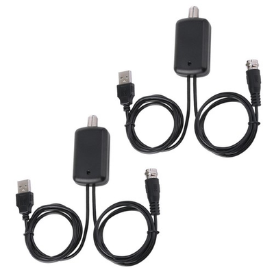 #ad 2pcs High Quality HDTV Antenna Amplifier Signal Booster TV High Gain Indoor $11.63