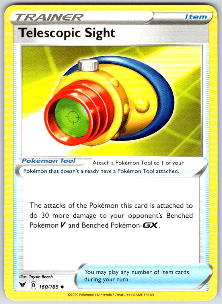 Telescopic Sight 160/185 Uncommon Vivid Voltage Pokemon NM