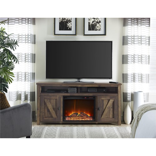 Farmington Electric Fireplace Console for TVs up to 60", Rustic - Picture 9 of 12