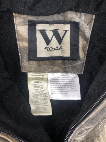 Walls Jacket Boys Small Kidz Grow System Realtree AP HD Camo Zip Hooded Youth 6 - Picture 8 of 15