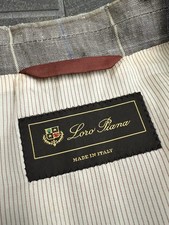 Loro Piana Men  s Linen Plaid Suit Blazer Jacket EU58 Retail: 3,995 