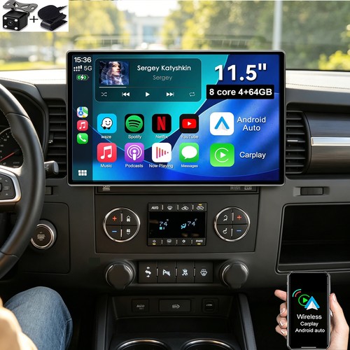11.5"For Chevrolet Silverado 2007-2013 Apple Carplay Android 15 Car Stereo Radio