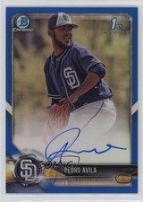 2018 Bowman Chrome Prospect Blue Refractor 50/150 Pedro Avila #CPA-PA Auto 0be8