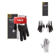 FootJoy Men's StaSof Winter Gloves, Pearl, Small, Pair