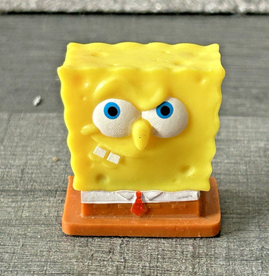 Spongebob Schwammkopf 2021 Viacom Mini Figur Spielzeug selten Plastikkopf gelb