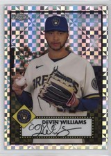 2021 Topps Chrome Platinum Anniversary X-Fractor Devin Williams #287 0ot5