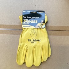 Tillman 864XL Top Grain Deerskin Unlined Drivers Gloves Yellow XL