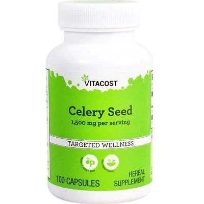 Vitacost Celery Seed - 1,500 mg per serving - 100 Capsules Exp. 3/2027