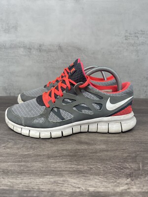Nike Free Run Womens Size Running Trainer Grey Red Shoe 443816-016 
