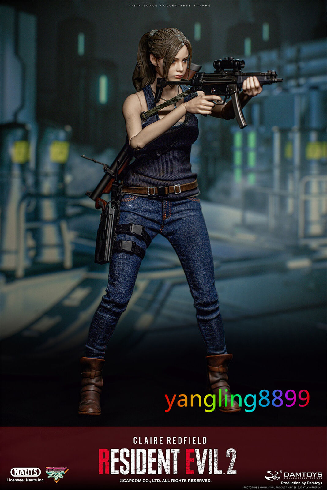 1/6 resident evil 2: collectible action figure claire redfield classic ver.