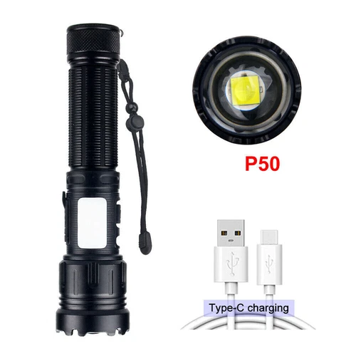 1000000 Lumen Taschenlampe COB LED USB 5000 Meter Taktisches Fackel Arbeitslicht - Bild 3 von 12