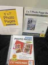 NEW 3 Packages of 10 Each 8.5"X11" Refill Pages for 5 x 7" Photos