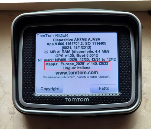 NAVIGATORE TOMTOM RIDER 2 MOTO EUROPA 2025 AVVISI VOCALI AUTOVELOX + ANTIFURTO - Picture 5 of 11