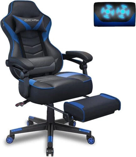 ELECWISH Gaming Chair Massage Swivel Office Chair Computer Seat