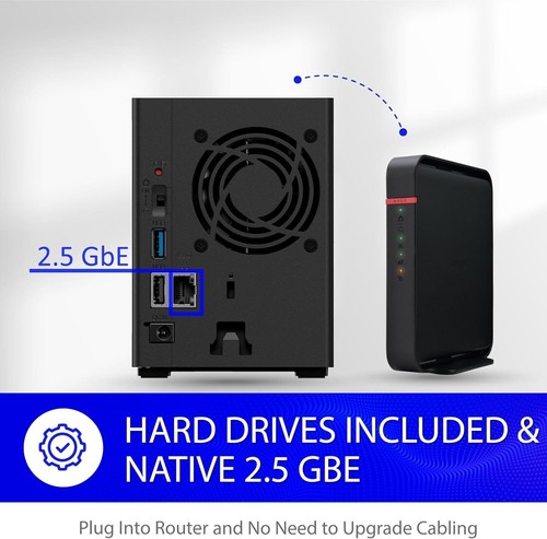 BUFFALO LinkStation SoHo 720 2-Bay Professional Office NAS 4TB (2x2TB) New!!! - Afbeelding 4 van 7