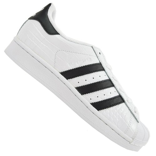 Adidas Originals Superstar Animal BZ0198 Trainers Shoes Crocodile Leather  White | eBay