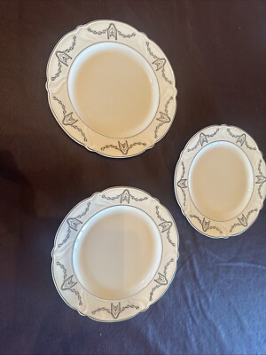 3 Replacement Nasco China Dinner Plates